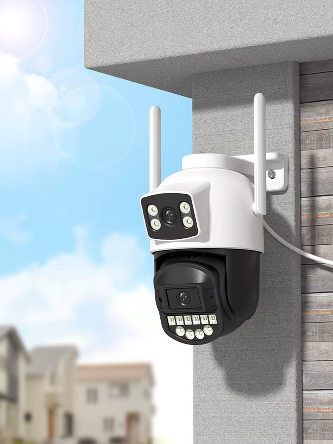 BESDER 5K 10MP Wifi PTZ Outdoor Sicherheitssicherheit IP Kamera mit Dual Screen, AI Menschliche Erkennung und Audio, Farbe: Weiß - Bild 5
