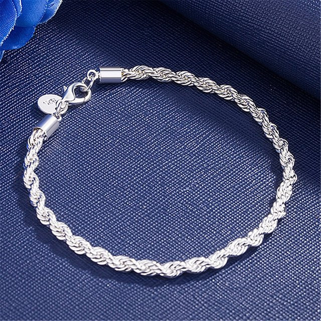 Heiße Charms, Armband, 925 Silber, 4 mm, Unisex - Bild 1