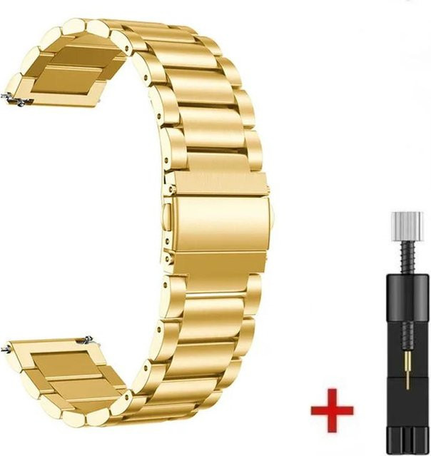 Uhrenarmband Edelstahl, Gold, Unisex - Bild 1