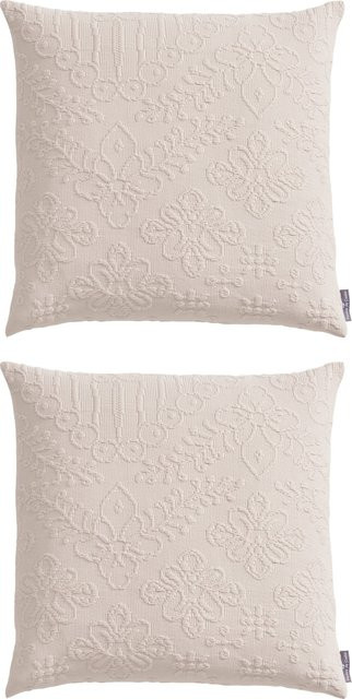 Kissenhülle Pereira da Cunha aus 100% Baumwolle in Sand und Beige, B/T/H: 40 x 40 x 40 cm - Bild 1