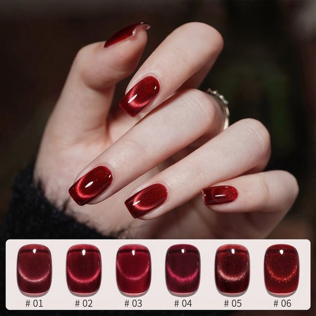 MIANEL Nagellack Gel, Rot, Schimmernd - Bild 1
