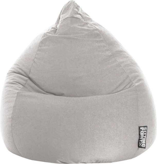 Sitting Point Sitzsack Easy XL BeanBag in Grau mit abnehmbarem Bezug - Bild 1