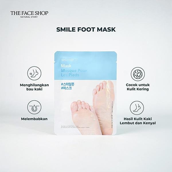 THE FACE SHOP Smile Fußmaske, 18 ml, mit Panthenol und Salicylsäure - Bild 1
