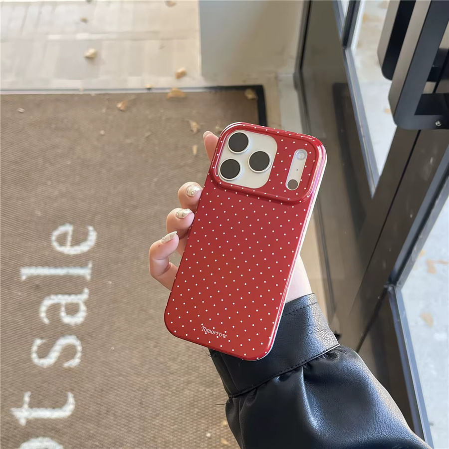 INS Polka Dot Handyhülle für iPhone 17 16 15 14 13 12 Pro Max 11 Ultradünn und Stoßfest - Bild 3