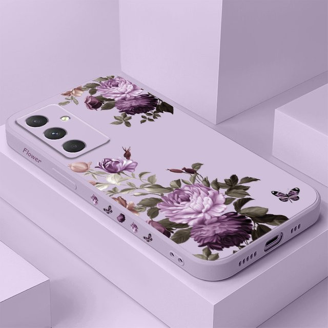 Handyhülle mit Pfingstrose Blüten für Samsung Galaxy A-Serie (A17 A56 A55 A35 A25 A15 A16 A06 A05 A05S A54 A34 A24 A14 A04 A04S A04E) 4G 5G in Grün - Bild 1