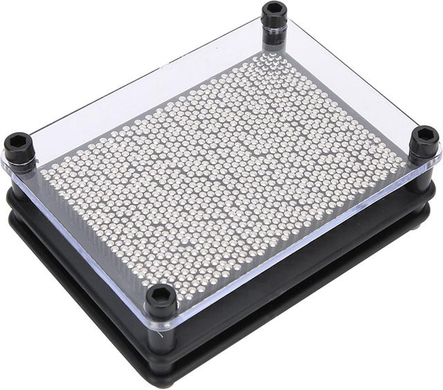 GoolRC Metall-Ornament Handabdruck in Silber als dekoratives Tischornament - Bild 1