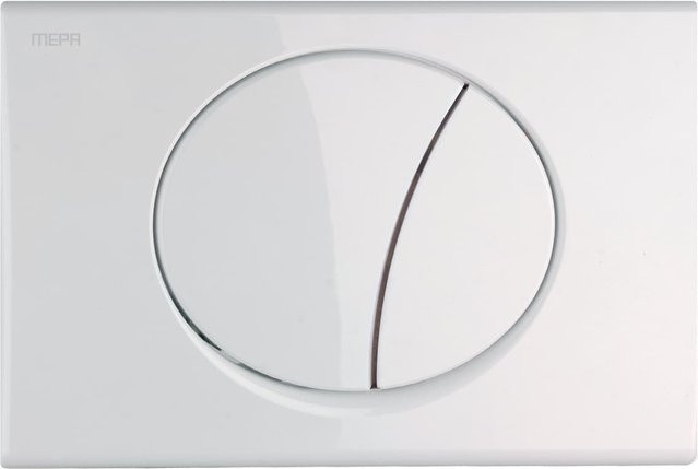 Mepa Betätigungsplatte für Toilette MEPAsun Dual Flush in Weiß B: 24,5 cm, H: 16,5 cm - Bild 1