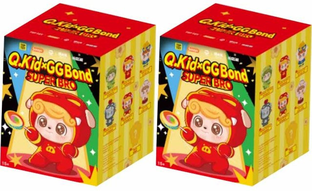 Jotoys Q Kid X GG bond Super Bro Serie, Blind Box, Tiercharakter Puppe, Rucksackanhänger, ab 14 Jahren - Bild 1