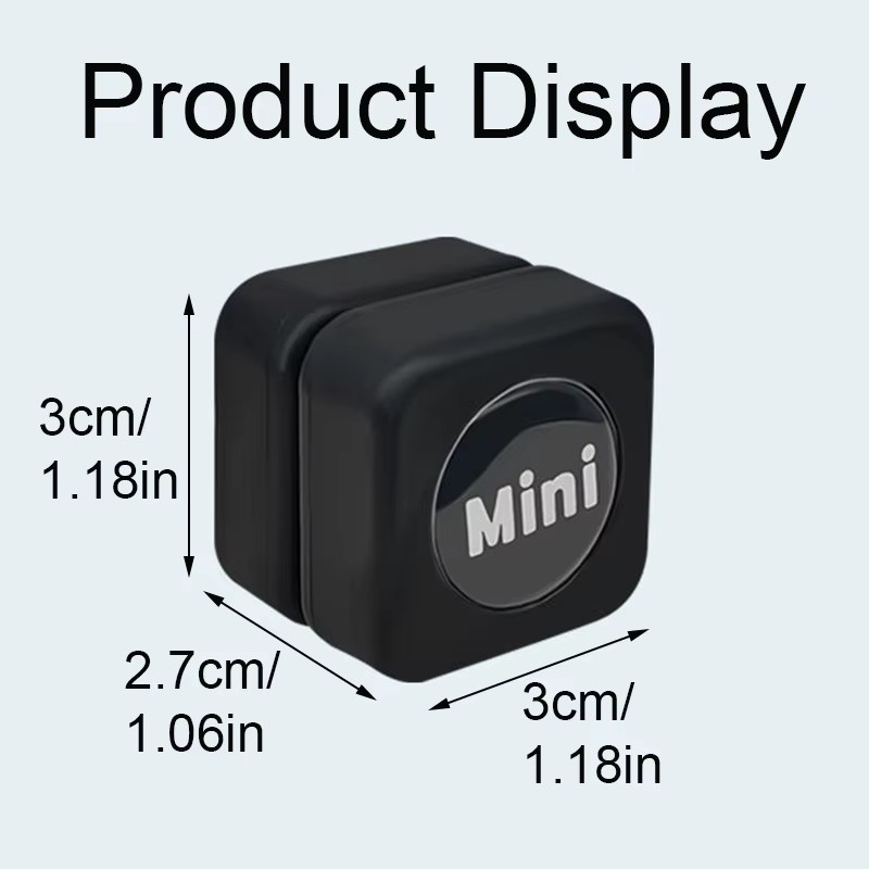 TUNFAN Mini-Aquarium Magnetbürste in Weiß, quadratischer kratzfreier Algenentferner zur Reinigung kleiner Fischbecken - Bild 2