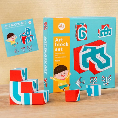 Bai Fen Bai dolls and toys Holzpuzzle Bunt / Mehrfarbig 36+