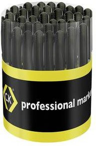 C.K T1130-TUB Professioneller Permanent Marker mit feiner Spitze, 50er-Set, Schwarz - Bild 1