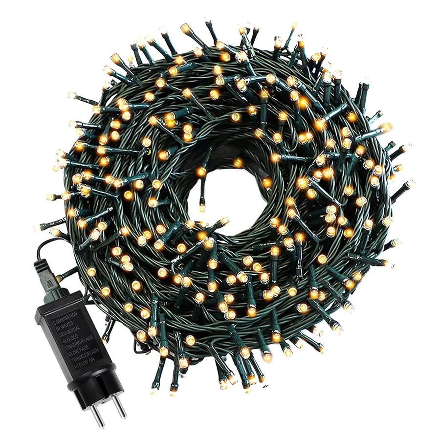 CHNAITEKE Solar-LED-Lichterkette für den Außenbereich, Wasserdichte Weihnachtsbaum-Lichterkette in Warmweiß, ideal für die Gartendekoration - Bild 4