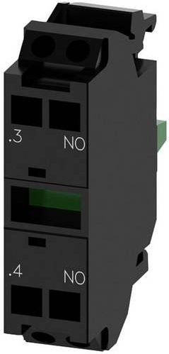 Siemens Kontaktmodul 3SU1400-1AA10-3LA0 aus Kunststoff in Schwarz für 500V DC/AC - Bild 1