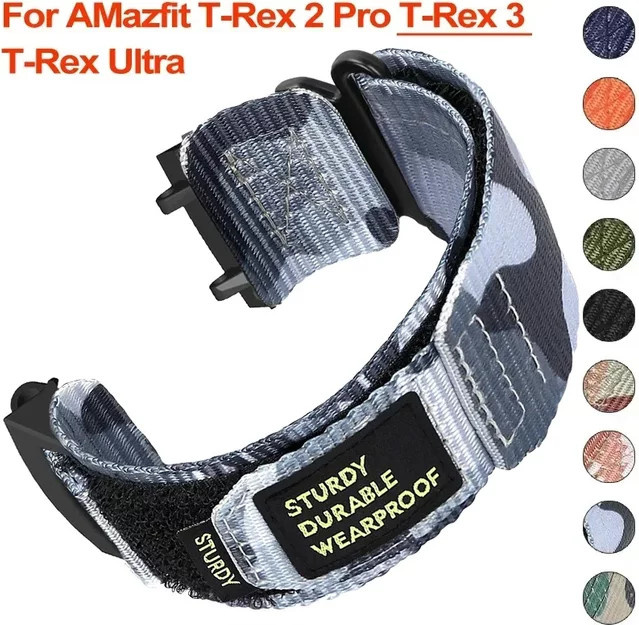 OAKCHARM Uhrenarmband Nylon, Multicolor, Unisex, für Amazfit T-Rex 2 - Bild 1