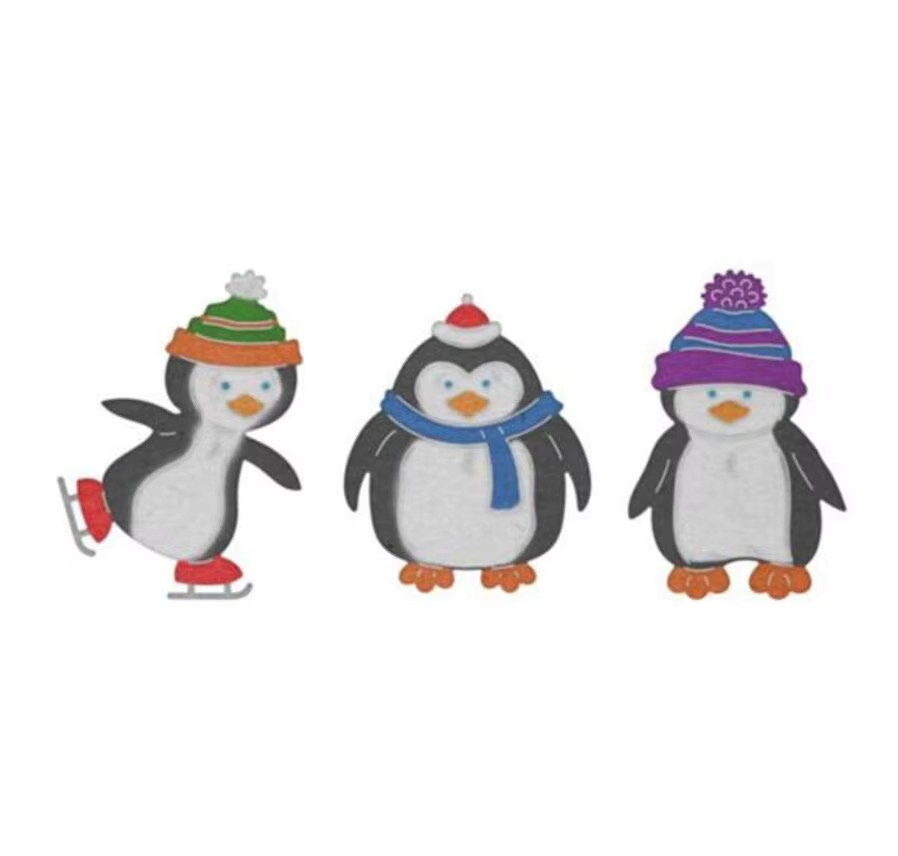 Metall Stanzschablonen Set mit Tierformen Pinguin Vogel Frosch Affe Pferd für Scrapbook und Papierhandwerk - Bild 3