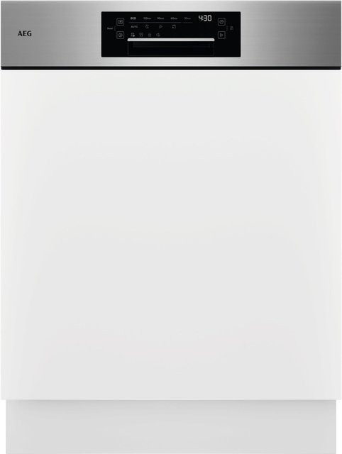 AEG GT8205ASFM Teilintegrierbarer Geschirrspüler in Edelstahl Silver, Breite: 60 cm - Bild 1