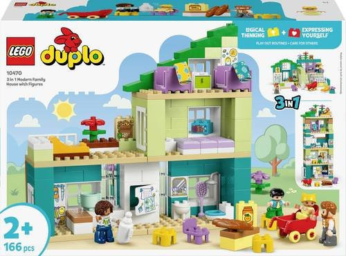 Lego Duplo Modernes Familienhaus mit Figuren 3-in-1-Set ab 2 Jahren - Bild 1