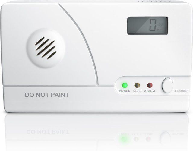 Brandson Kohlenmonoxidmelder mit LCD-Display und Figaro-Gassensor, Weiß - Bild 1