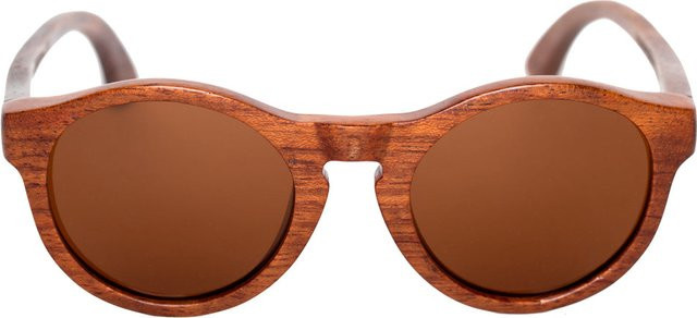 Avery Taiga AVSG710027 Sonnenbrille, Damen, Vollrand, Rund, Holzoptik, Braun - Bild 1