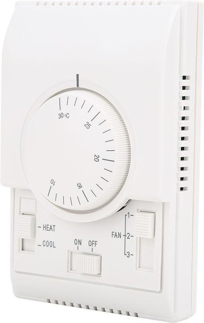 TOMTOP JMS Mechanischer Temperaturregler für Klimaanlagen, Thermostat bis 1030 Grad Celsius, AC220V, Weiß - Bild 1