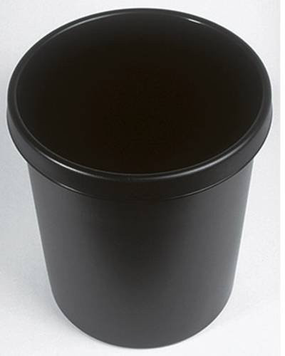 Helit The German Papierkorb Schwarz aus Kunststoff mit 30l Volumen, Höhe: 40,5 cm - Bild 1