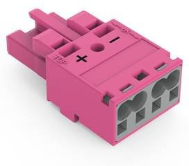 WAGO 770-282/082-000 Steckverbinder Pink 100 Stück - Bild 1