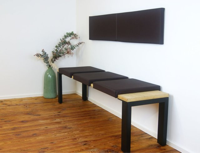 Lycce Klemmkissen Sitzkissen aus Kunstleder mit 2 Leisten, Klemmtiefe: 33 cm - Bild 1