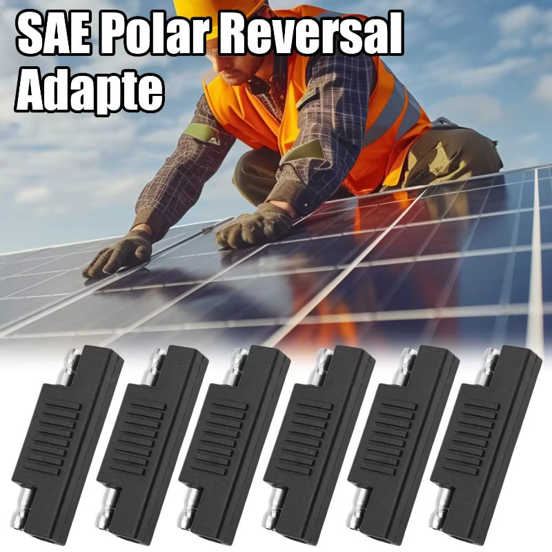 V27 SAE-Steckeradapter als Schnelltrennkabel für Solarpanels und Batterieladegeräte, 12 V und 24 V, Schwarz - Bild 2