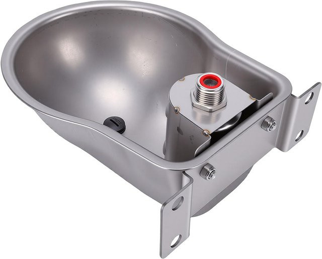 Automatische Schaf-Tränke aus Edelstahl von Sportssss in Grau/Silber für Schafe, Ziegen und Kälber - Bild 1
