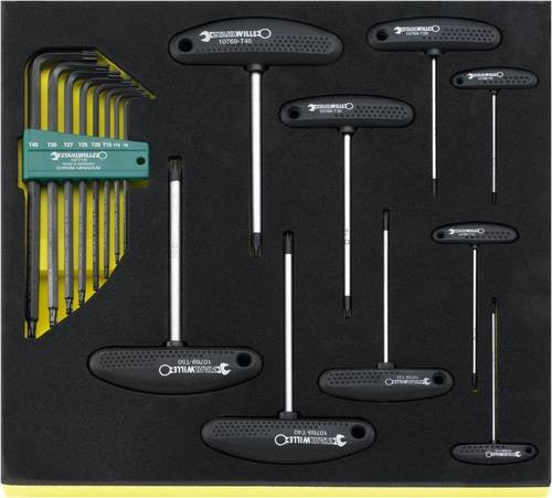 Stahlwille TCS 10769+10771/17 Winkelschraubendreher-Set in Gelb-Schwarz mit 17 Teilen - Bild 1