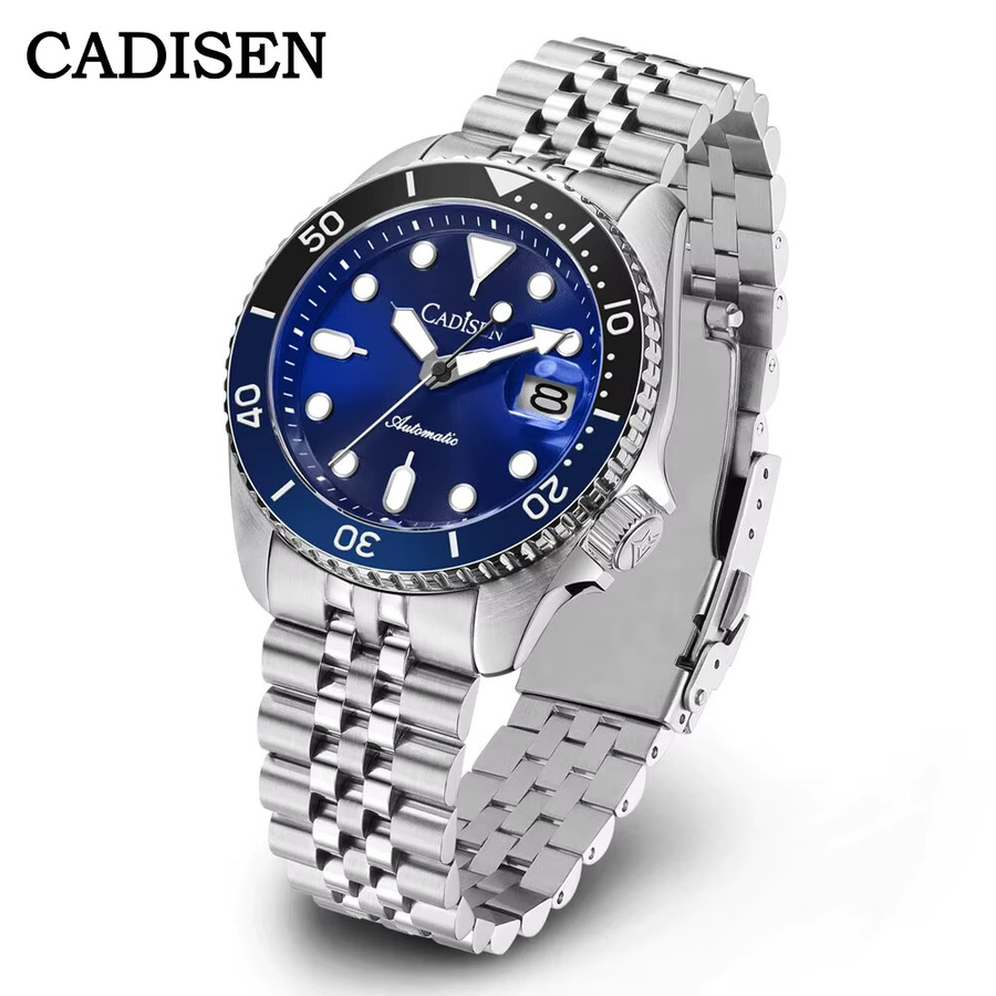 CADISEN Armbanduhr Automatik, Edelstahl, Keramik-Lünette, Saphirglas, Herren - Bild 5