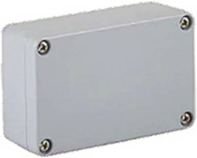 Molex MWE Industrial Solution Universal-Gehäuse aus Aluminium Druckguss, Farbe: Lichtgrau (RAL 7035), B/T/H: 9,8 x 6,4 x 3,5 cm - Bild 1