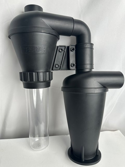 Pemedor Doppelzyklon-Staubsammler in Schwarz als DIY Turbolader und industrieller Trennkanister für die Holzbearbeitung - Bild 1