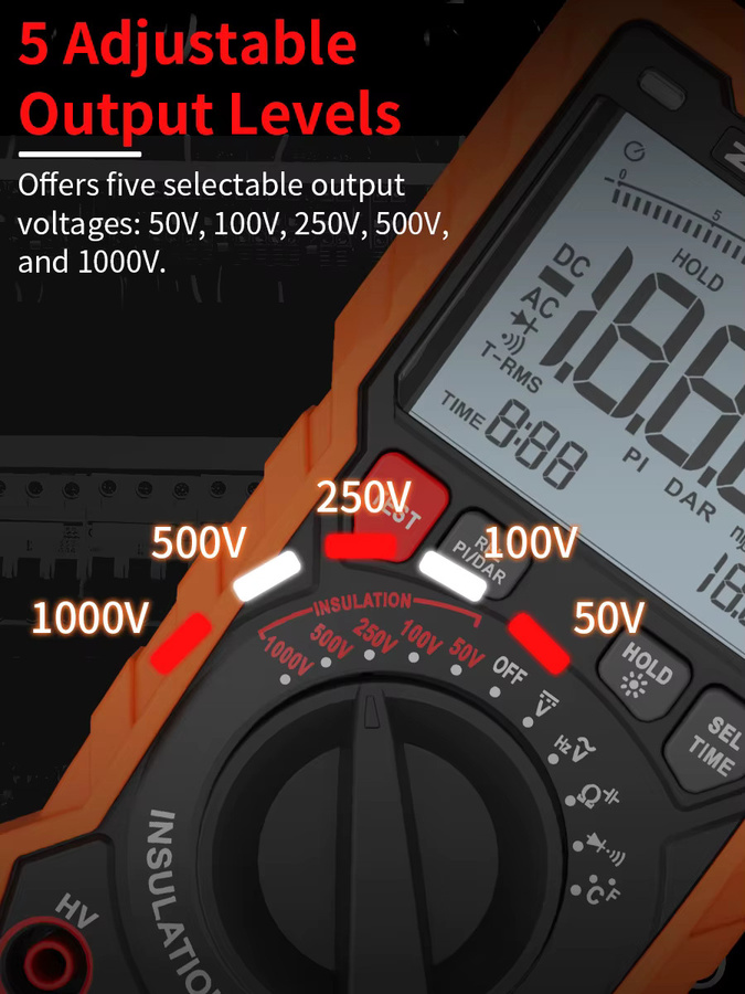 ZOYI ZT-1000R Two-in-one digitales Megaohmmeter Multimeter und Isolationswiderstandstester bis 1000V - Bild 6