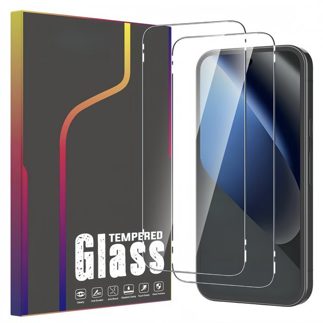 2 Stück Schutzfolien aus gehärtetem Glas für Google Pixel 10a, 9a und 8a, transparent, kratzfest und blasenfrei - Bild 1