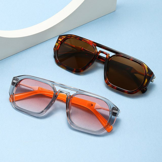 Polygon Sonnenbrille, quadratisch, Vollrand, Kunststoff, Multicolour, Unisex - Bild 1
