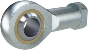 Riegler Gelenkkopf AP6 ISO 8139 in Silber mit Bohrung 5 und M4x0,7 - Bild 1