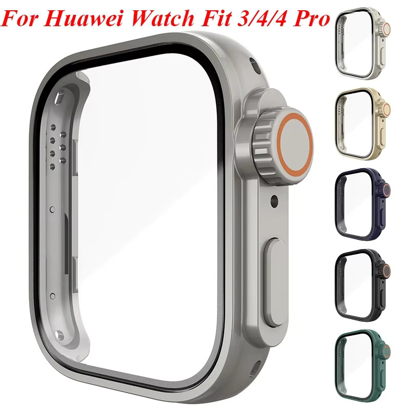 FancyWrist Hülle für Huawei Watch Fit 3 4 4Pro, Glas, Schwarz, Unisex - Bild 3