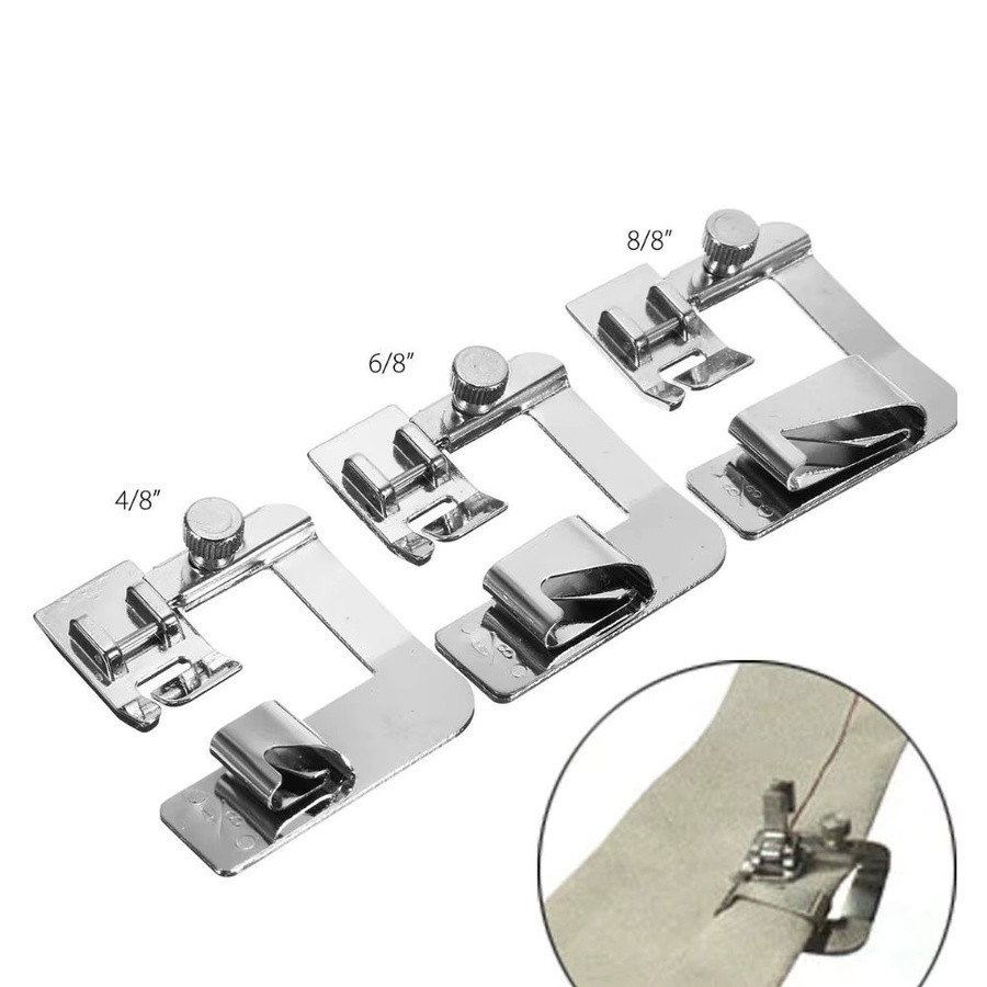 Nähfuß für gerollte Säume aus Metall in Silber - Bild 2