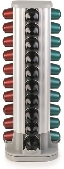 Ibili Kapselspender für Nespresso, drehbar, Silber, B/T/H: 13,0 x 36,0 x 13,0 cm - Bild 1