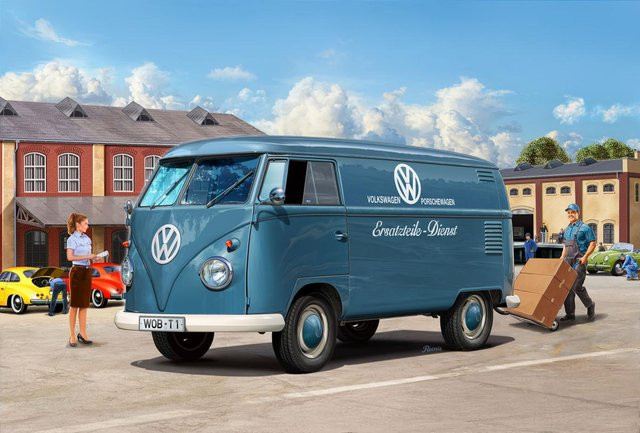 Revell VW T1 Panel Van, Automodell Bausatz, 1:16 - Bild 2