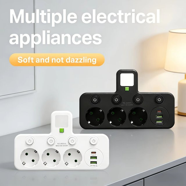 Szaoju Wandladegerät mit USB-C-Anschluss in Schwarz oder Weiß - Bild 1