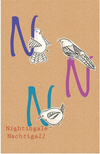 Komar Wandbild ABC Animal Poster für Kinder, Mehrfarbig, Breite: 50 cm, Höhe: 70 cm - Bild 1