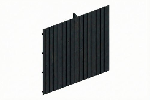 SKANHOLZ Carport-Rückwand aus Fichte in Anthrazit und Schwarz, B/H: 362 x 330 cm - Bild 1