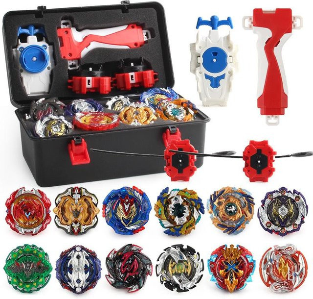 12 x Crack Gyro Attack Sets mit Zweiwege-Starter und Kampfkreisel-Werkzeugkasten - Bild 1