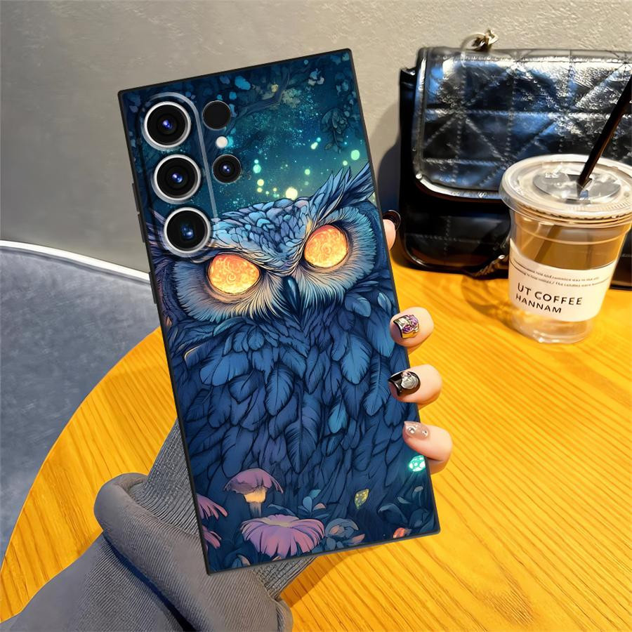 Handyhülle Fantasy-Eulen Design für Samsung Galaxy S26 Ultra S25 Plus S24 S23 S21 FE S20 Ultra S10 S9 Note 20 Multicolor - Bild 3