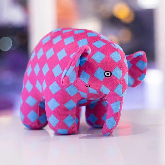 Yiran Health & Beauty Elmer der Elefant Figur Plüschtier, Bunt / Mehrfarbig - Bild 1