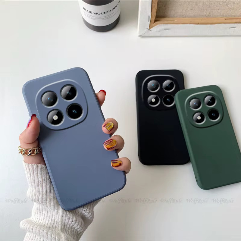 Xiaomi Silikon Schutzhülle für Redmi Note 15 Pro, Redmi Note 15 Pro Plus und Redmi Note 15, weiches TPU Case in Grau oder Blau - Bild 1