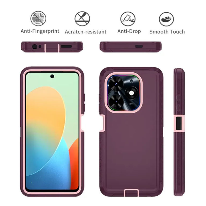 OTT Defender 3-Schicht Hybrid-Schutzhülle für Tecno Spark 10C 10 Pro 20 Pro 20C 30C 40C 40 G0 in Blau, Grün oder Lila - Bild 2