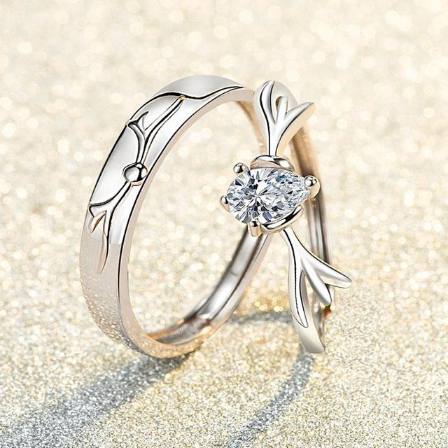 Wucifang Jewelry Ringe, 925 Silber, Zirkonia, Unisex - Bild 1